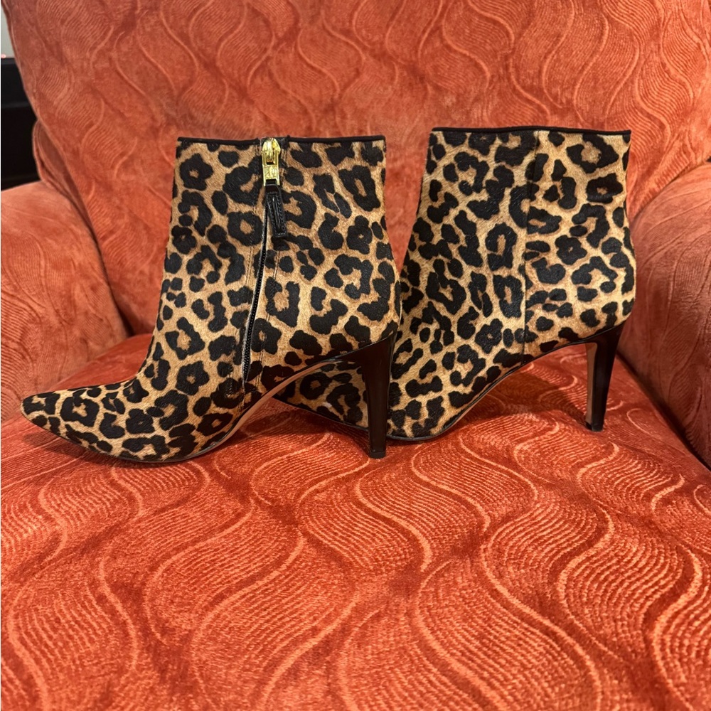 Leopard Print Ankle Boots